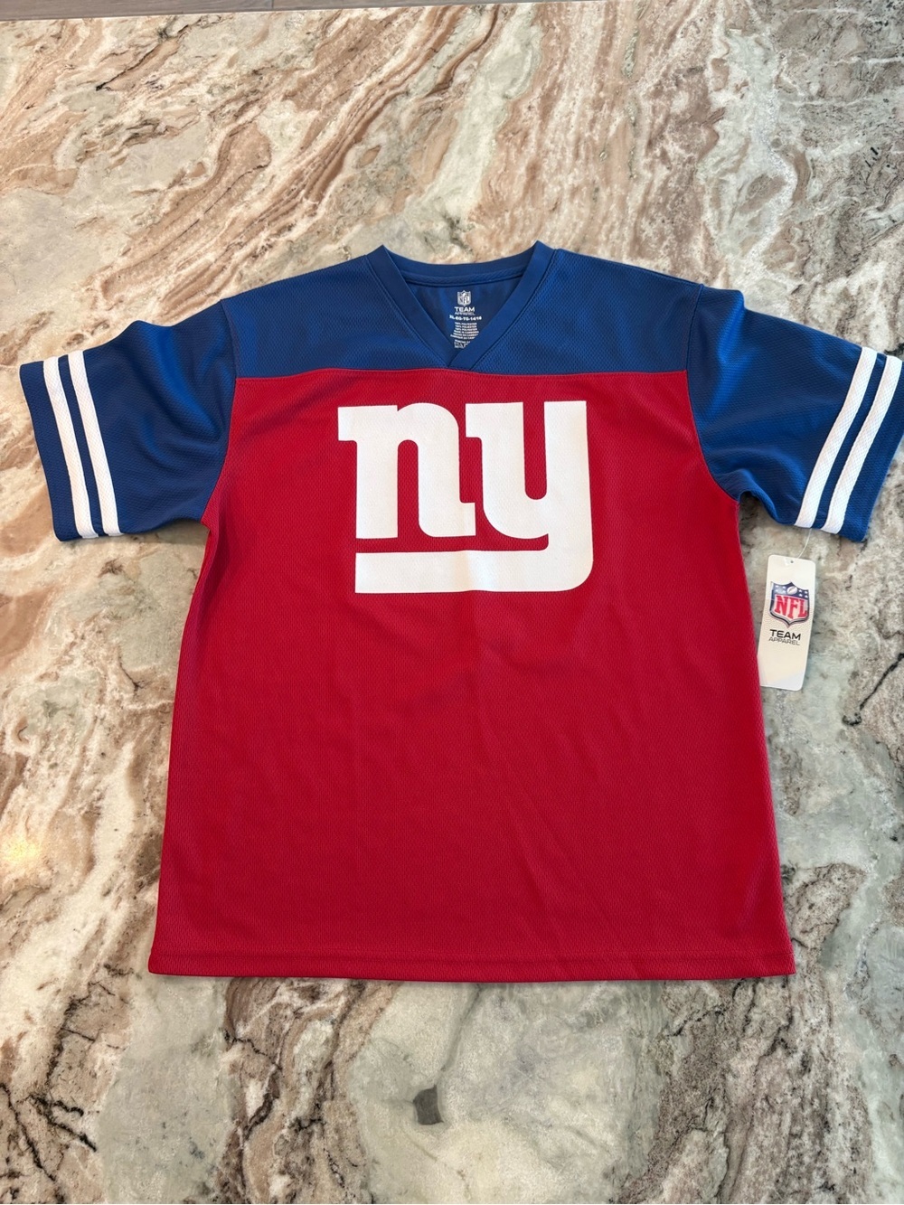 Kids New York Giants NY NFL Football Team Apparel XL Size 14 Jersey Shirt